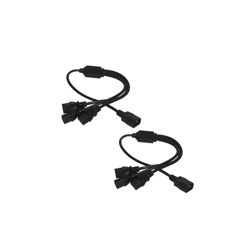 3X C13 to C14 Three Way 3 in 1 Splitter