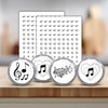 216 Music birthday party or baby shower favors stickers for