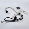 HAMOLER Kitchen Faucet with Glass Rinser Single Handle Pull Down