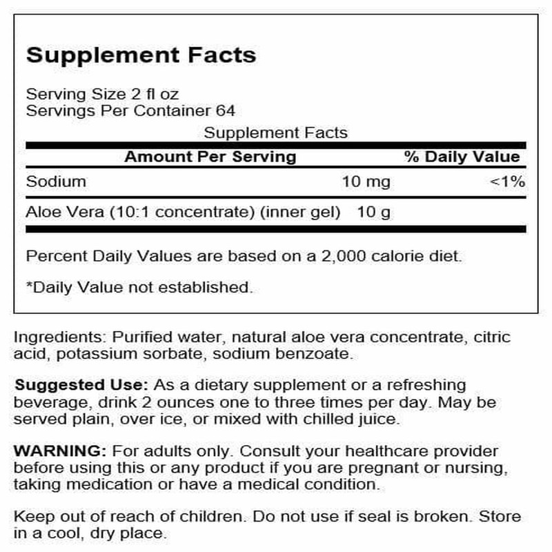 Swanson Aloe Vera 1 Gallon (3.78 l) Liquid