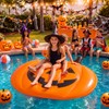 Chalyna Summer Halloween Pumpkin Pool Float Decorations 35.43x31.5x7.87inch Large Inflatable
