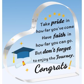 TTOVEN Graduation Gifts for her him Graduation Gifts Inspirational Acrylic pLaque College High School Graduation Gifts Masters Degree Graduate Gifts