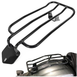 DreDoggMoto Motorcycle Luggage Rack Rear Solo Seat for Honda Rebel CMX1100 CM1100 DCT Accessories 2021 2022 2023-2025 Support Shelf Fender Cargo Rack Top Case Carrier Black