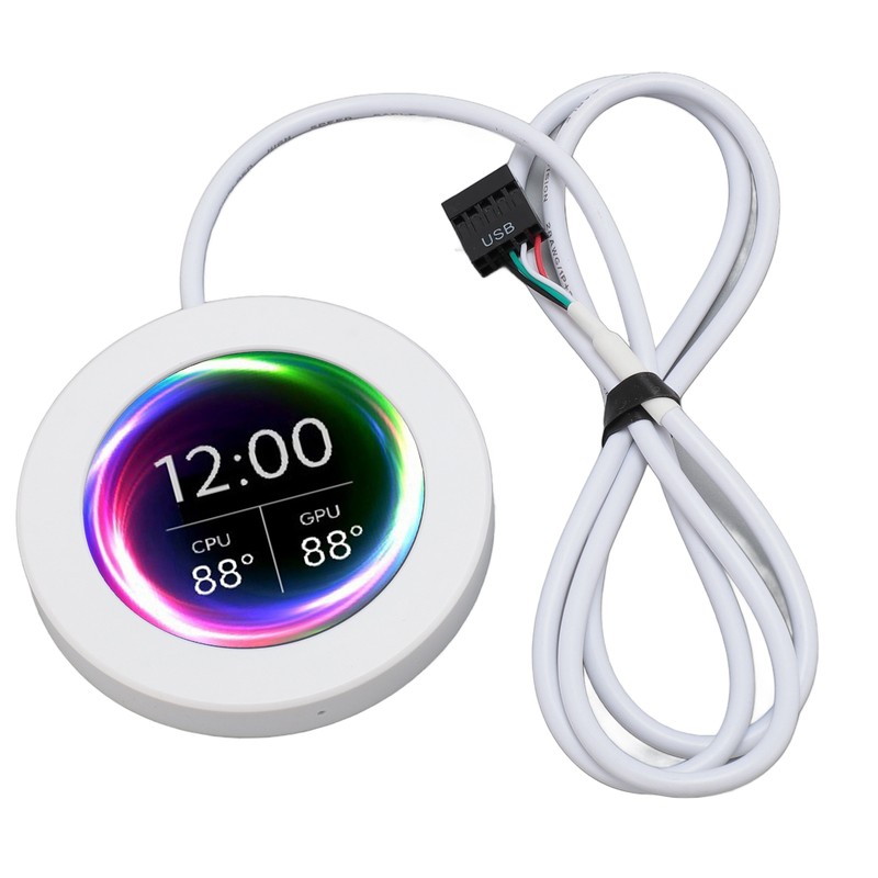 2.1 Inch AIO Computer Temp Monitor CPU Cooler LCD Display