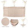 Baby Bed Organiser, Nursery Hanging Bed Organiser with 2 Pockets,