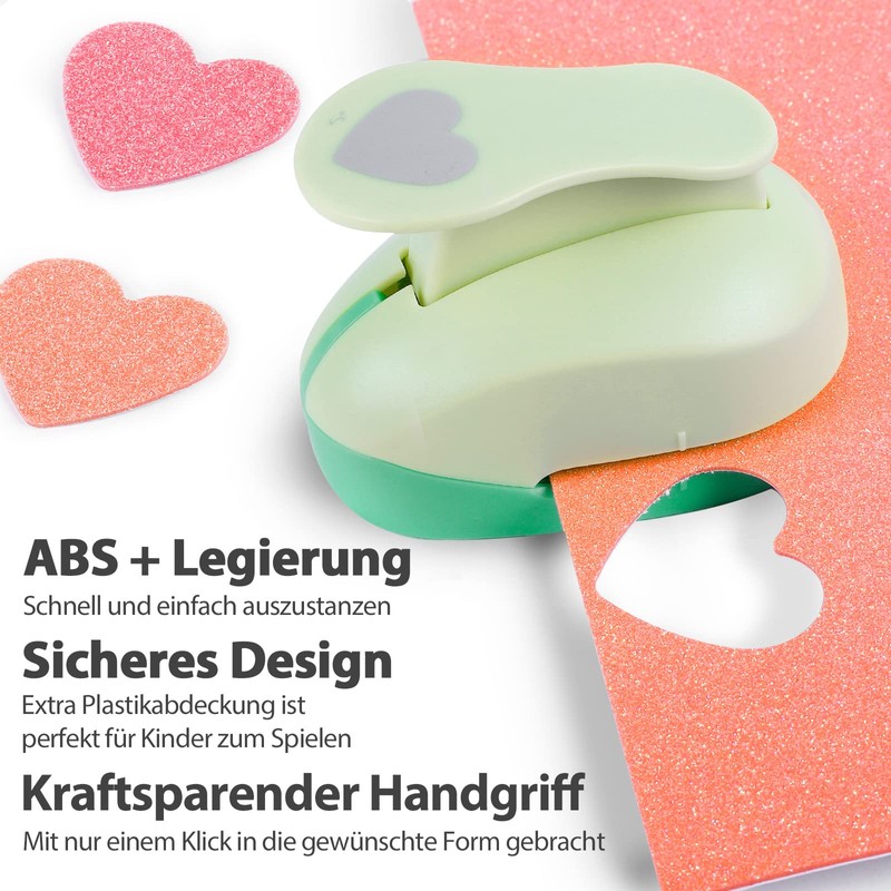 UCEC Heart Punch (Diameter 5.08 cm), DIY Punch Heart, Heart