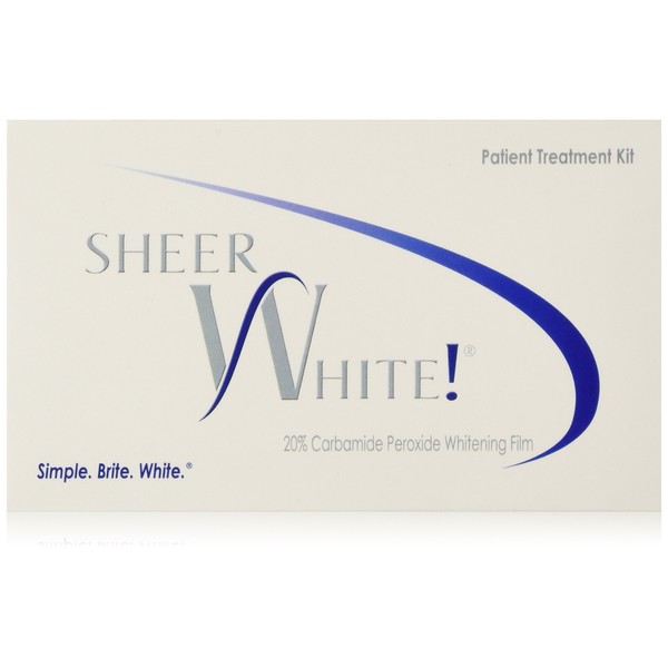 Sheer White! 20% Professional Teeth Whitening Strips Films Kit