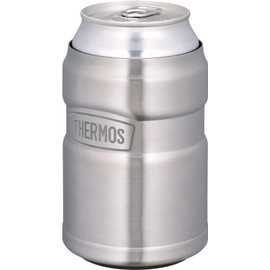 Thermos ROD-0021 Outdoor Series Cold Can Holder for 11.8 fl oz (350 ml) Cans, 2-Way Type, Stainless Steel