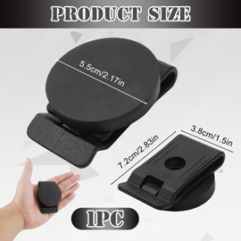 Magnetic Tool Holder Belt Clip, 1Pcs Heavy Duty Magnet Clip-On Waist Belt Black Magnet Belt for Hammer Screw Wrench Tape Measure Any Magnetic Tools Hardware Accessories for Electrician DIY Enthusiast