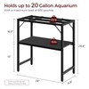 MAHANCRIS 20 Gallon Fish Tank Stand, Aquarium Stand with 2-Tier