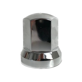 MelTruck Wheel Nut Caps Protection Cover Diameter 33 mm for Screws for Trucks (10, Chrome, Height - 54.5 mm)