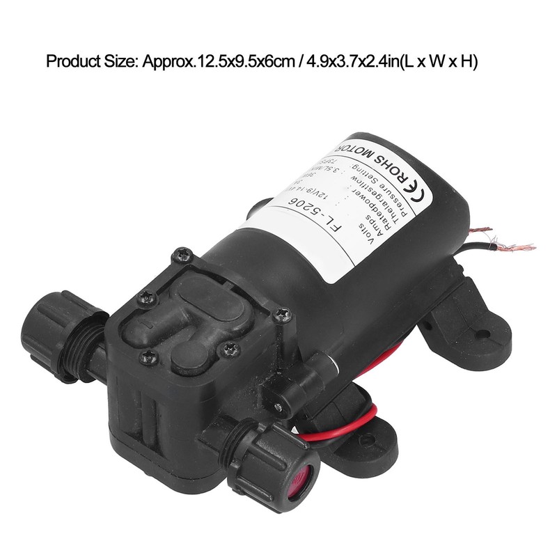 12V 36W Diaphragm Pump Double Thread Mini High Pressure DC
