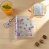 KUAIDHFK Sticker Notebook, A8, Transparent, Mini 3-Hole Binder, Clear Seal