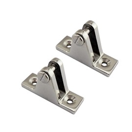 90°Stainless Steel 316 Deck Hinge Bimini Side Deck Mount Fitting Marine Hardware-2/4 Packs (4)
