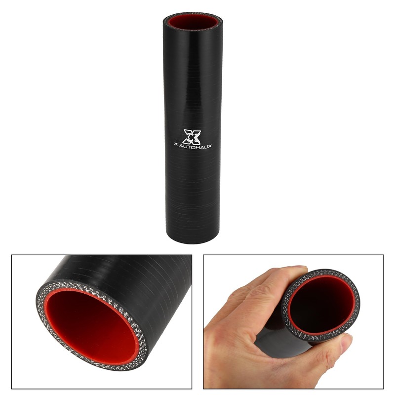 X AUTOHAUX 38mm 1.5" ID Straight Silicone Reducer Hose Silicone