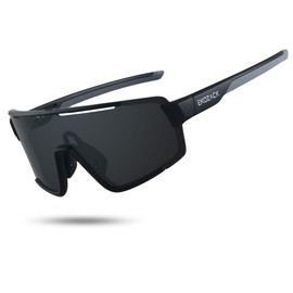 EKOZACK Cycling Sunglasses for Men Women Driving Fishing Mountain Bike Baseball Sun Glasses UV Protection Sports Black Shades