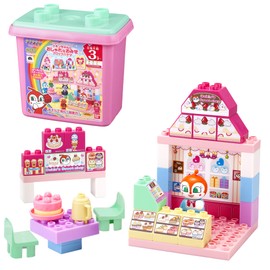 BlockLabo Block Lab Anpanman Dokin-chan's Fashionable Block Bucket (Age 3 and Up)
