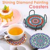 Diamond Painting Art Coasters Kits, 10 Pieces Mandala Diamond Painting
