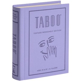 WS Game Company Taboo Vintage Bookshelf Edition Board Game Fabric-Wrapped Book Box, Party Word Guessing Board Games for 4 or More Players, Adults and Kids Ages 12+