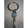 Unbranded GUITAR BLUE KEYCHAIN
