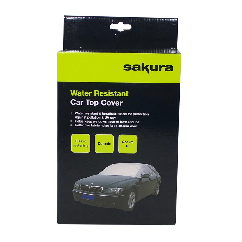 Sakura SS5382 Small Grey Car Top Cover - Frost Protection