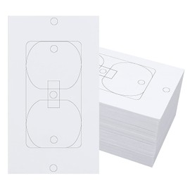 CAVLA 30 Pcs Outlet Insulation, Wall Outlet Insulation Gaskets, Wall Plate Insulation Gasket Replacing Foam Outlet Electric Insulation Gaskets for Home Office Classroom (2.5 x 4.2 Inch)