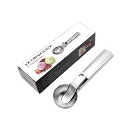 Alofoly Ice Cream Scoop,Stainless Steel Cookie Dough Scoop with Trigger Release, Professional Kitchen Tool.