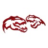 FMSgear RED T-rex Emblem for TRX Ram 1500 Fender badge
