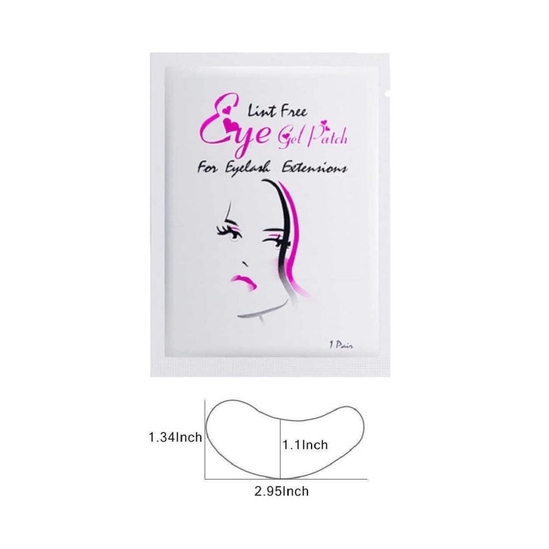 50 Pairs Under Eye Gel Pads, Lint Free Skin Friendly