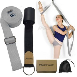 Estirador de yoga para piernas, accesorio de puerta, obtén más flexibilidad, flexibilidad y correas de pierna para estirar, ideal para gimnasia de animación o cualquier entrenador deportivo de alta calidad