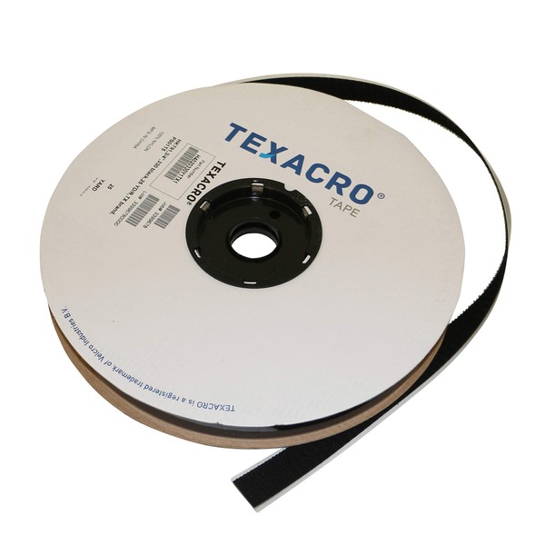 Velcro USA HOOK 70/BLK07525 70/71 TEXACRO Adhesive-Backed Hook-Side Only: 3/4" x 75 ft., black