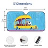 Cute Dog Bus Funny Windshield Sun Shade for Car SUV