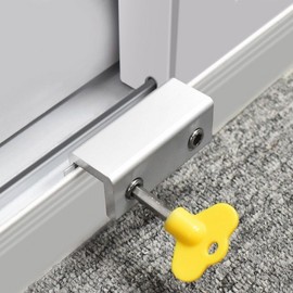 2-Hole Safety Lock Window Stopper for Sash & Screen Security 2-Hole Type 2ea