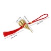 Feng Shui Wu Lou Red Lucky Tassel 10cm High Rope