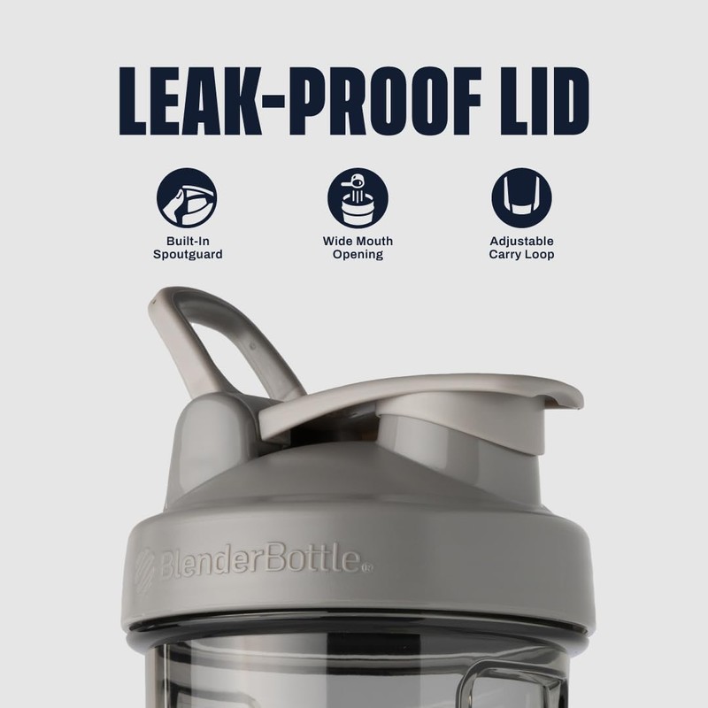 BlenderBottle Shaker Bottle Pro Series Perfect for Protein Shakes and