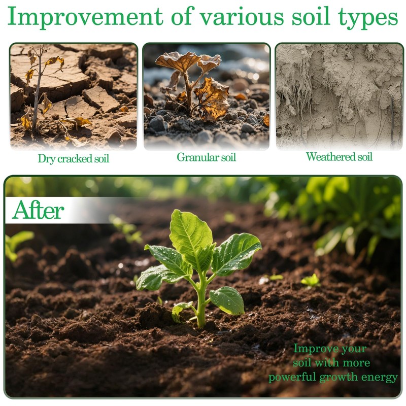 KFFNHH Premium Biochar Soil Conditioner 19.4oz, Soil Activator for Plants,