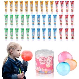 LM.XDBQ LM.XDBQ 40Pcs Blow Plastic Bubbles Plastic Bubbles Toys Large Bubble Balloons for Schools Party Birthday Gift