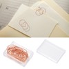 100pcs Rose Gold Star Paper Clips Slip Resistance Rust Prevention