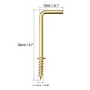 sourcing map Screw Hooks Ceiling Hooks Self-Tapping Screw-In Hooks with