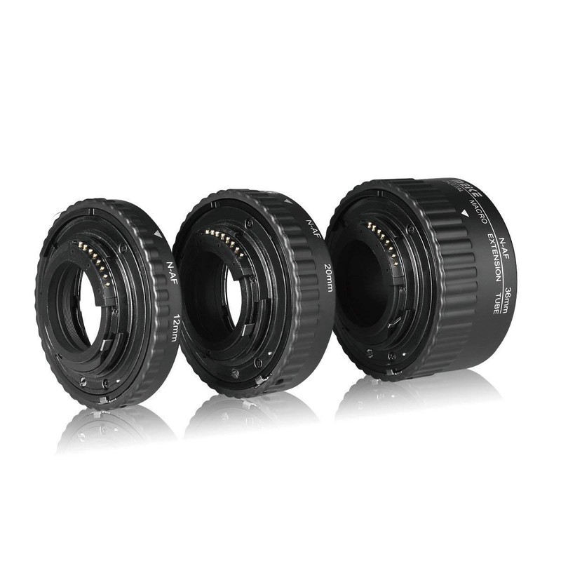 MEIKE MK-N-AF1-B Auto Focus Macro Extension Tube Set for Nikon