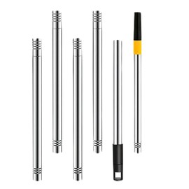 Garneck Extensión para de Pintura Telescópica de 17 Metros Acero Inoxidable Varilla Desmontable Multifuncional Compatible Rodillos Adecuado para Pintar y Limpiar Áreas Altas