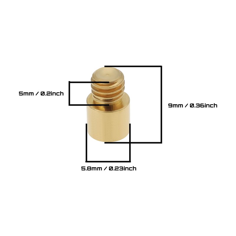 OTOTEC 12Pcs Dart Weights 9x5x5.8mm 1 Grams Brass Dart Weights
