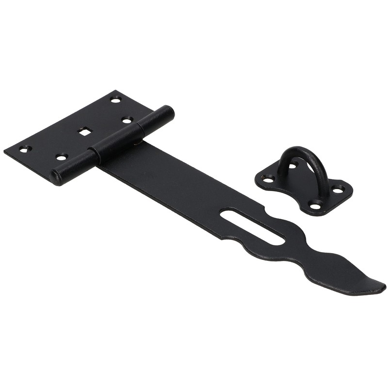 KOTARBAU® Hasp and Hasp Set 240mm Black Solid Lock for