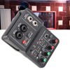 2 Channels Audio Mixer USB 48V Phantom Power Compact Sound