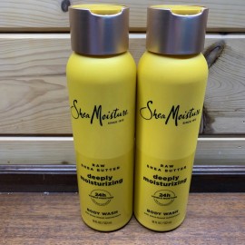 Shea Moisture 2X SHEA MOISTURE Raw Shea Butter Deeply Moisturizing body wash 18 fl oz. each