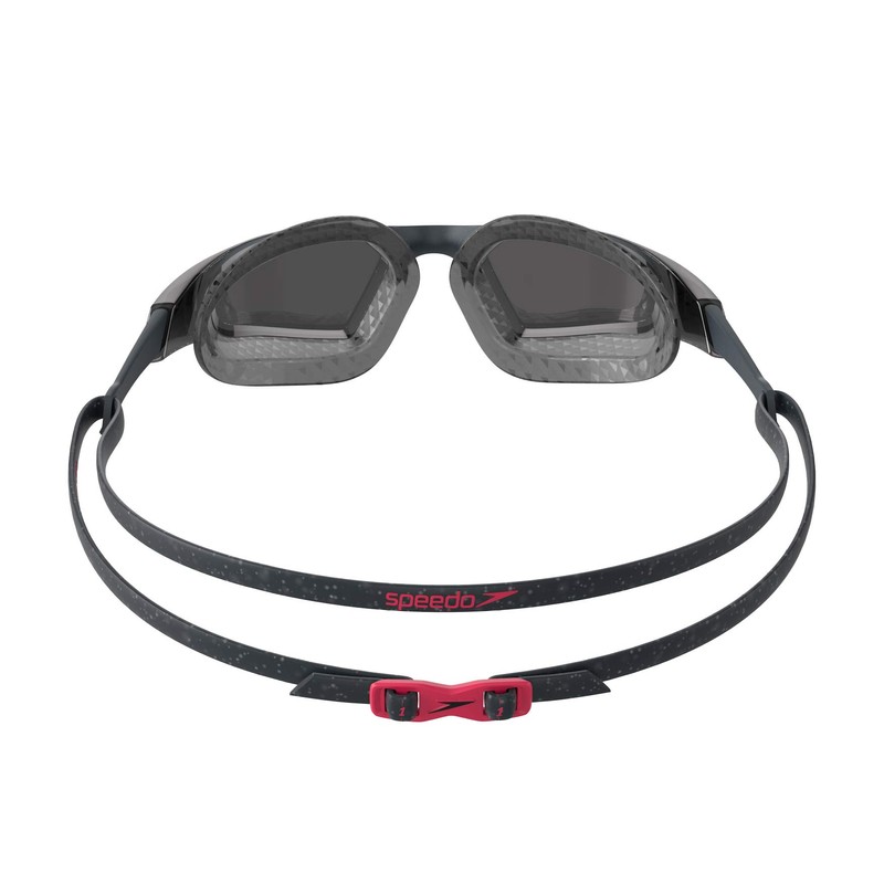 Speedo Unisex Adult Aquapulse Pro Swimming Goggles, Oxid Grey/Phoenix Red/Smoke,