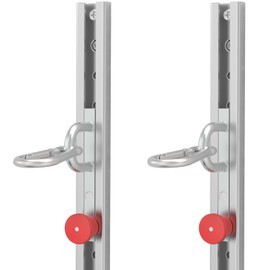 2 PCS Resistance Bands Wall Anchor Exercise Equipment Platform Base(Length 40"),Adjustable Wall-Mounted Anchor Multi-Purpose Fitness System for Complete Full Body Strength Training (No Bands Included)