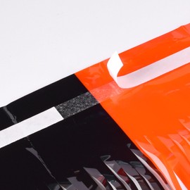 BRAVESHINE Tinsel Photo Backdrop Curtains - 2 Pack 3.2x8.2ft Black Orange Foil Fringe Streamer Curtain for Birthdays, Halloweens, Lanterns, Pumpkins, Home, Indoor or Outdoor Party Supplies Decorations