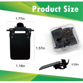 POLARS DESIGN 2 Packs International Standard Shooting Glasses Patch Shooting Patch for Eye Glasses Shooting Blinders for Glasses Occluder Clip on Eye Mask Archery Aim Assistance