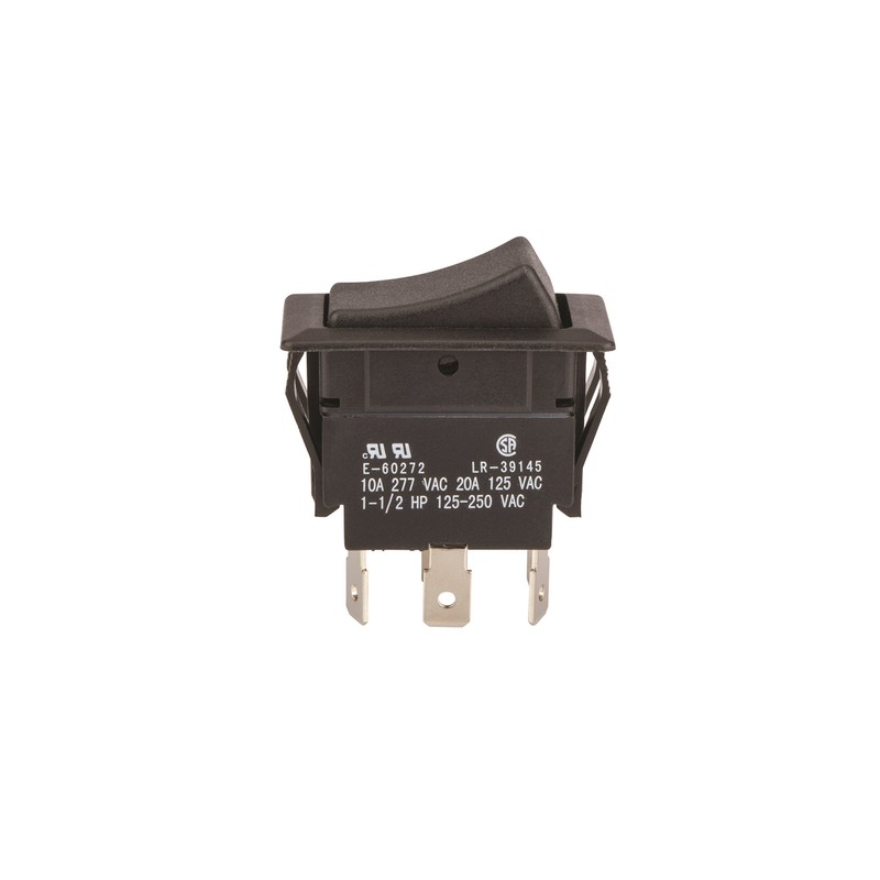 Rocker Switches, On-On Circut Function, DPDT, 20/10 amps at 125/250